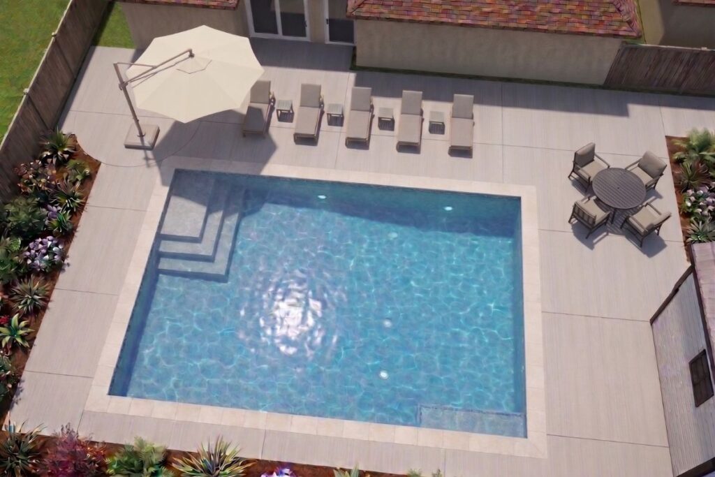 Granite Pools 3D Rendering 1