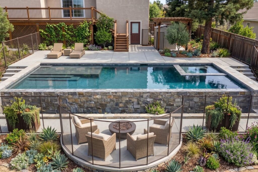 Granite Pools 3D Rendering